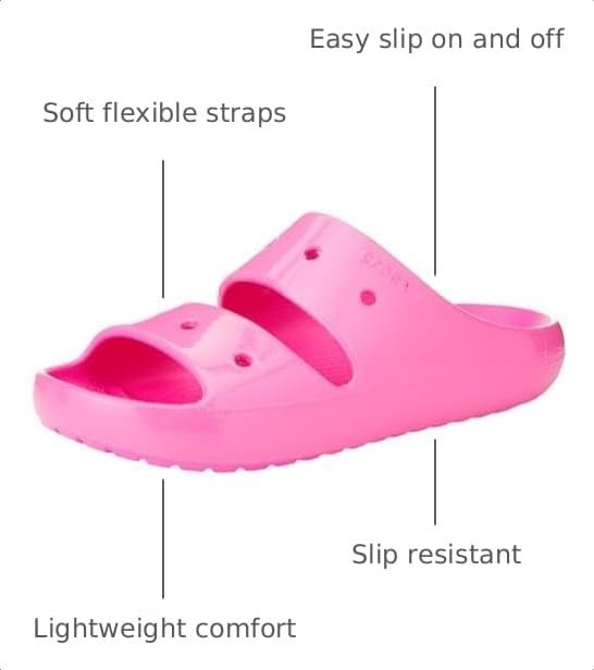 image:imageCrocs Womens Classic 20 SandalsPink Crush