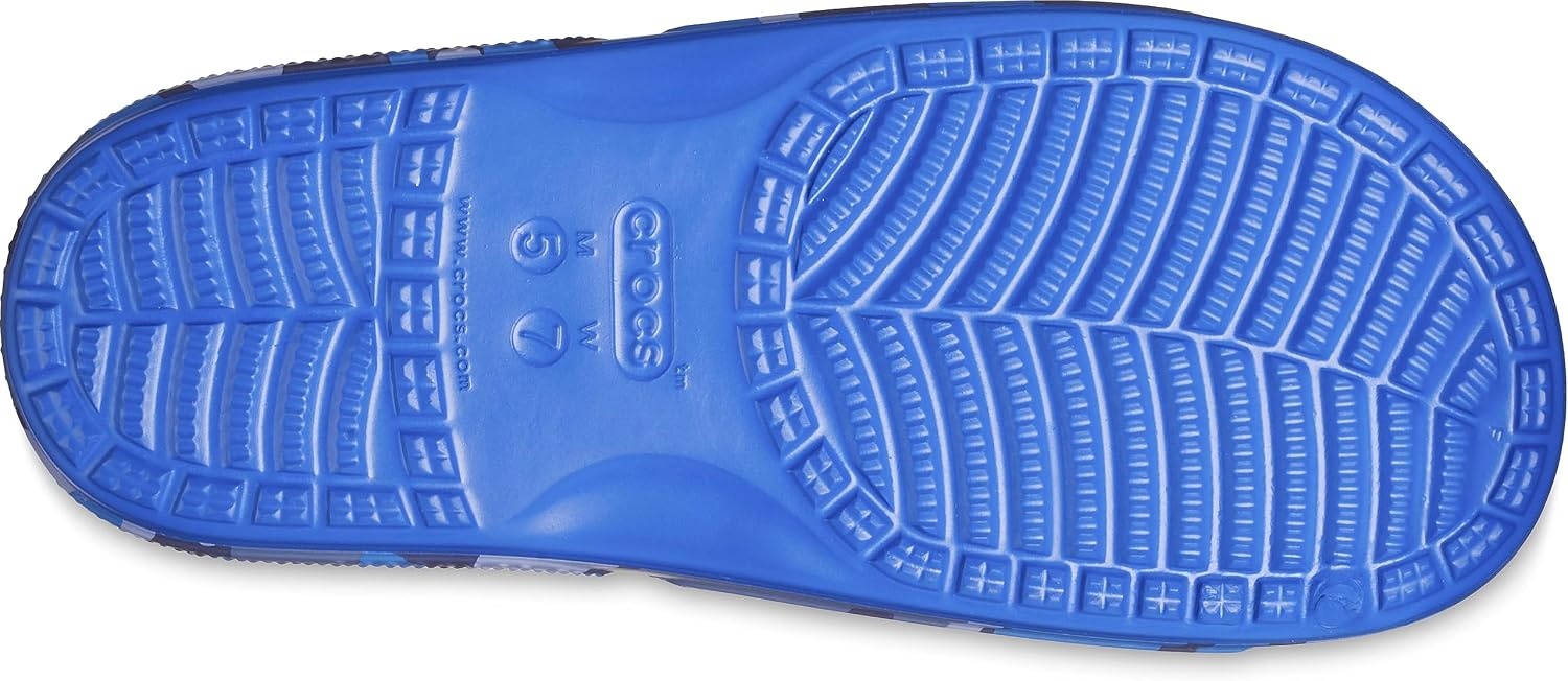 image:imageCrocs Womens Classic Camo Slide SandalsBlue BoltMulti