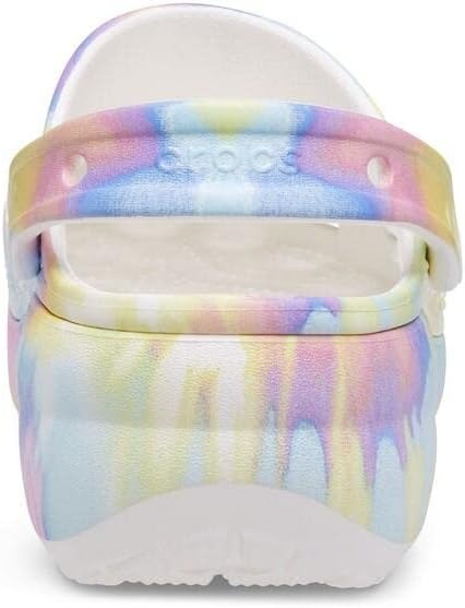 image:imageCrocs Womens Classic Graphic Platform ClogsPastel Tie Dye