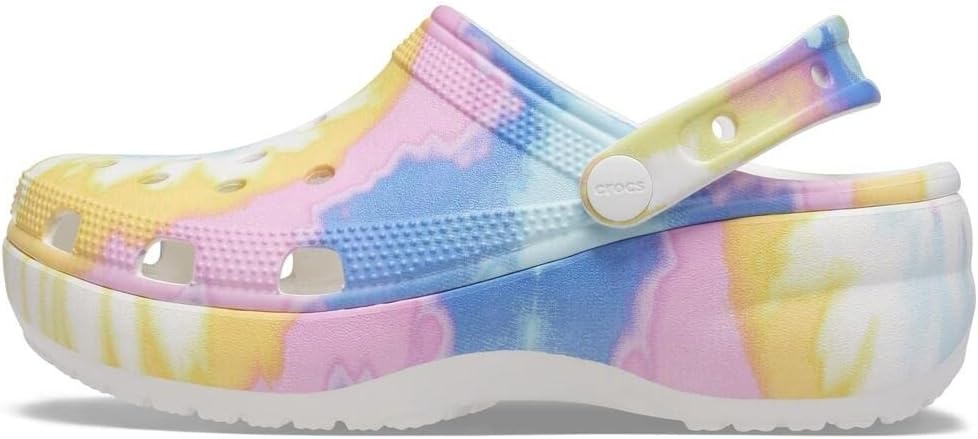 image:imageCrocs Womens Classic Graphic Platform ClogsPastel Tie Dye
