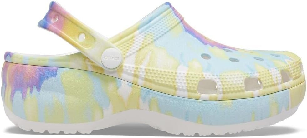 image:imageCrocs Womens Classic Graphic Platform ClogsPastel Tie Dye