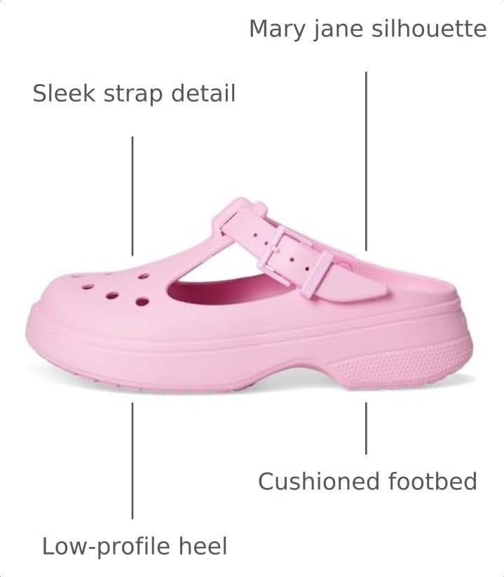 image:imageCrocs Womens Classic Mary Jane ClogsPink Tweed