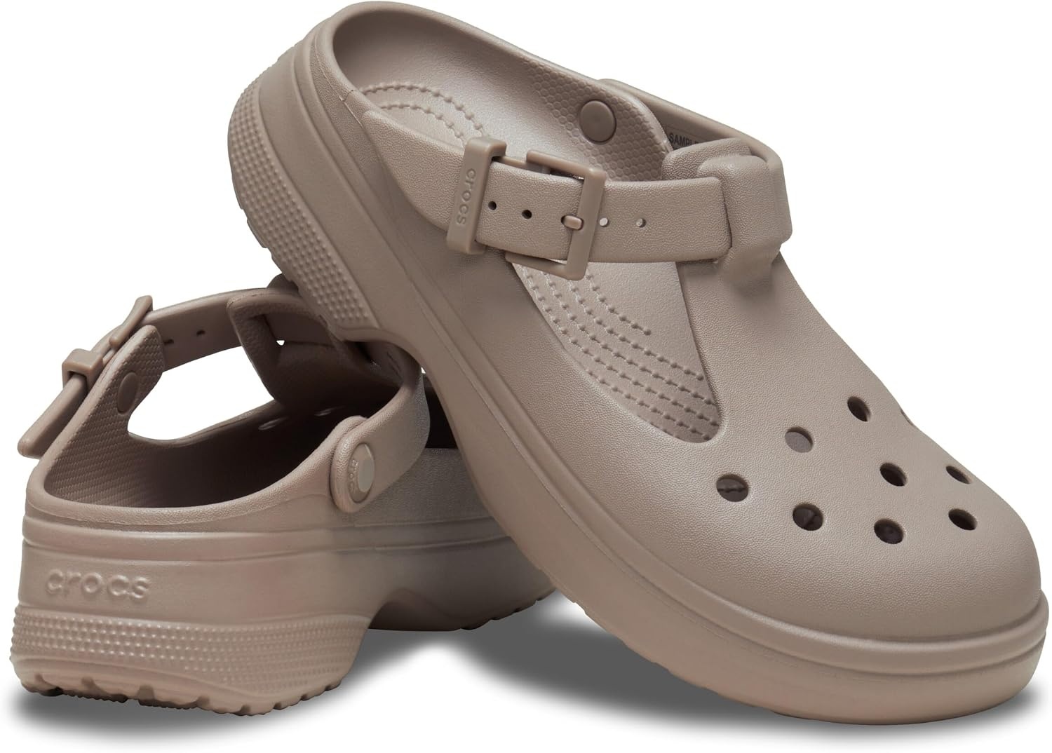 image:imageCrocs Womens Classic Mary Jane ClogsTaupe