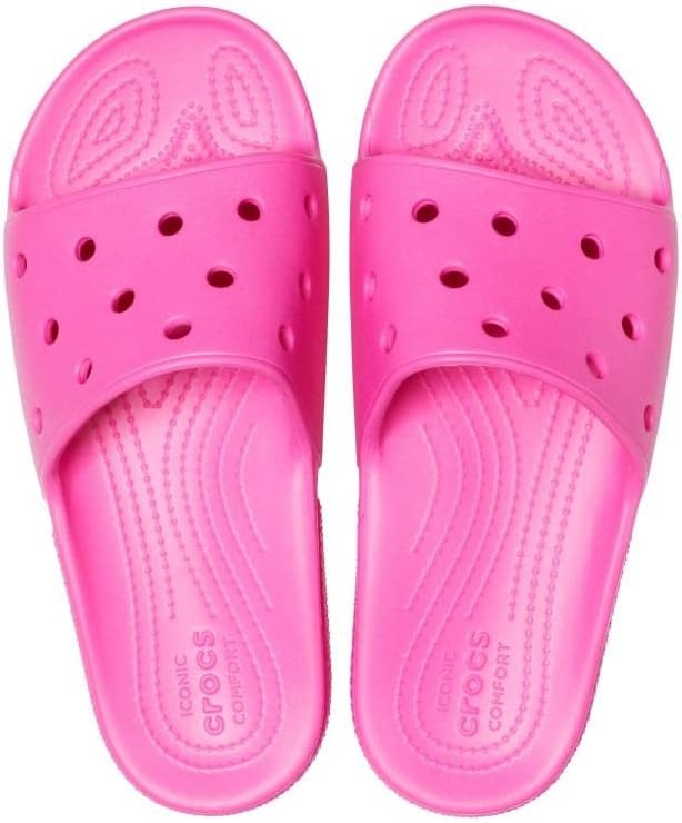 image:imageCrocs Womens Classic TieDye SlidesElectric Pink