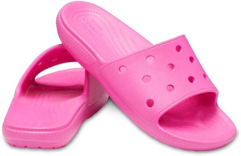 image:imageCrocs Womens Classic TieDye SlidesElectric Pink