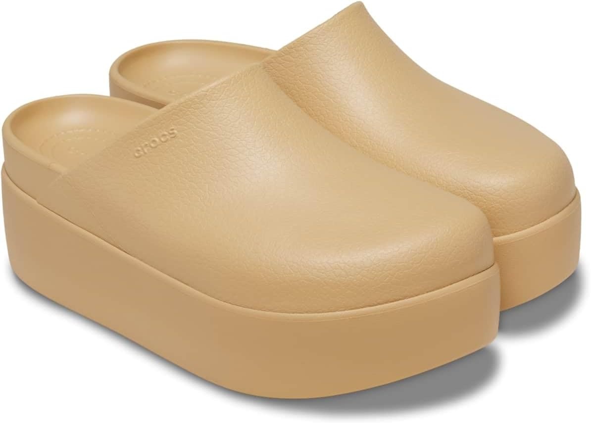image:imageCrocs Womens Dylan Platform ClogWheat