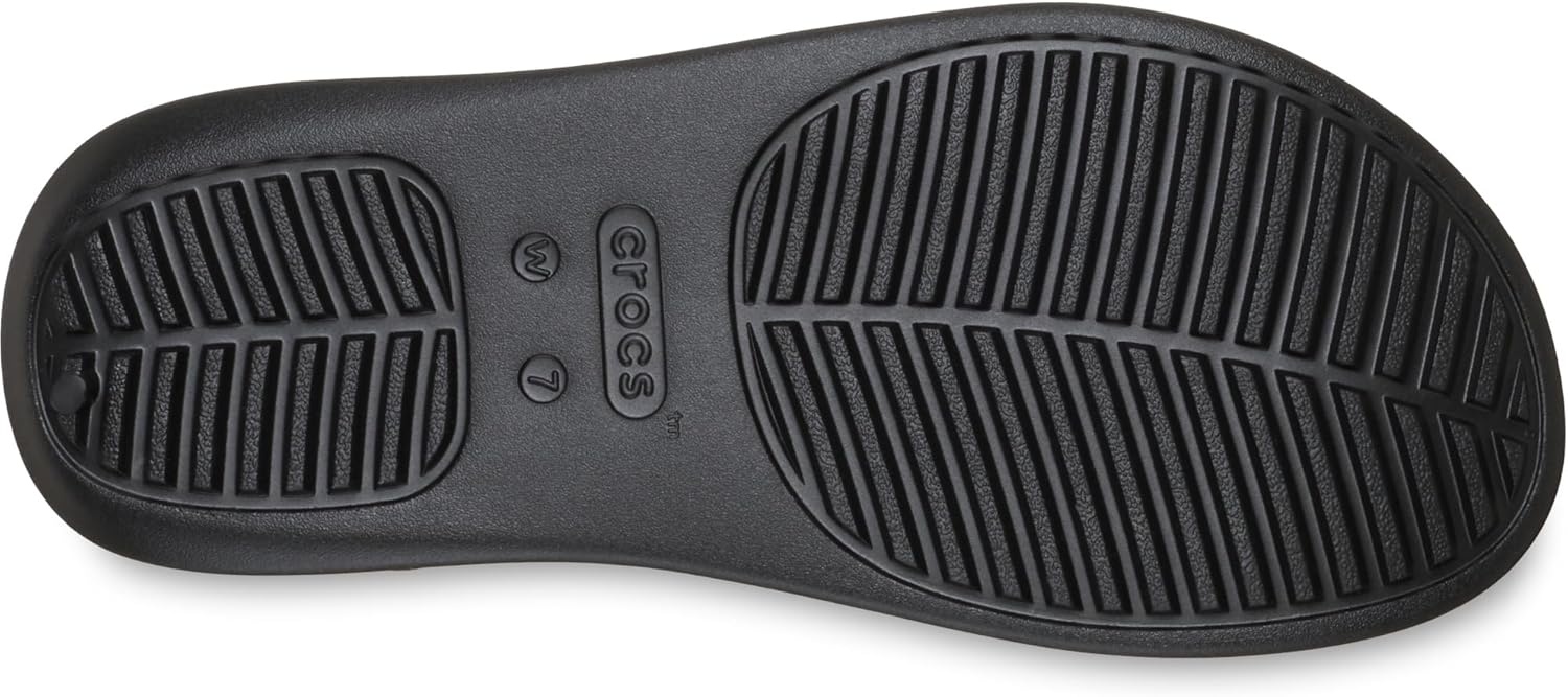 image:imageCrocs Womens Getaway Triangle Flip FlopsBlackBlack