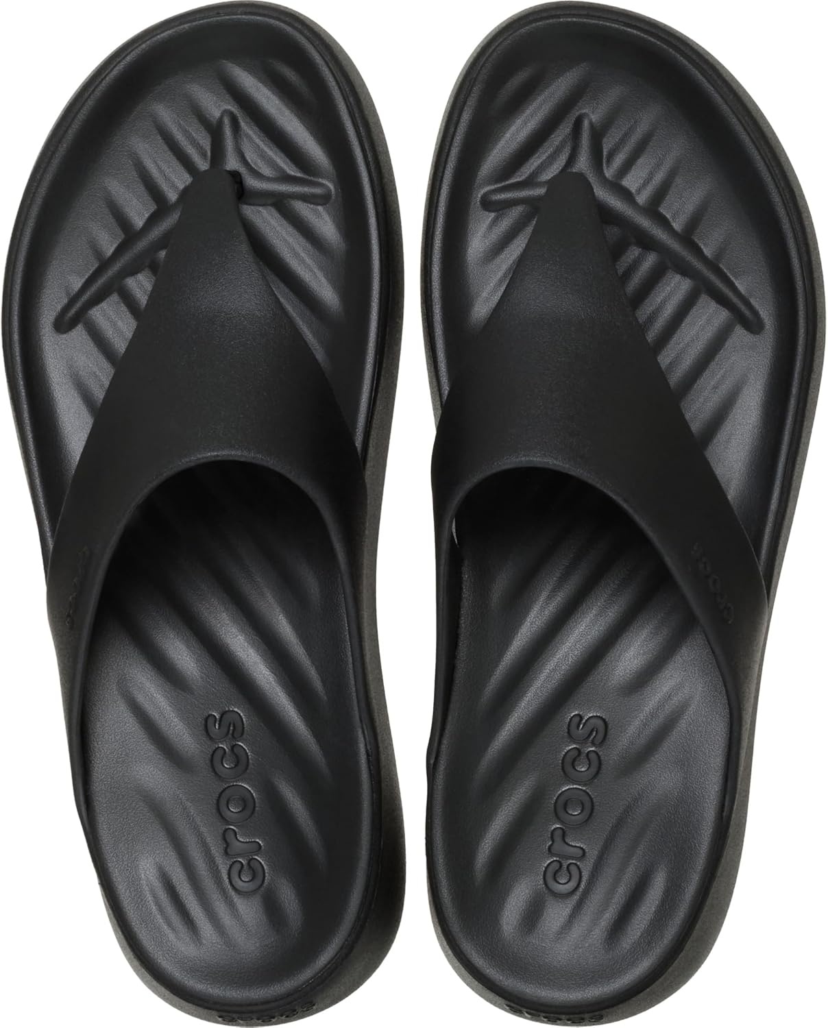 image:imageCrocs Womens Getaway Triangle Flip FlopsBlackBlack