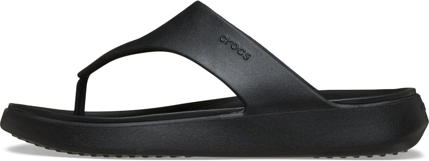image:imageCrocs Womens Getaway Triangle Flip FlopsBlackBlack
