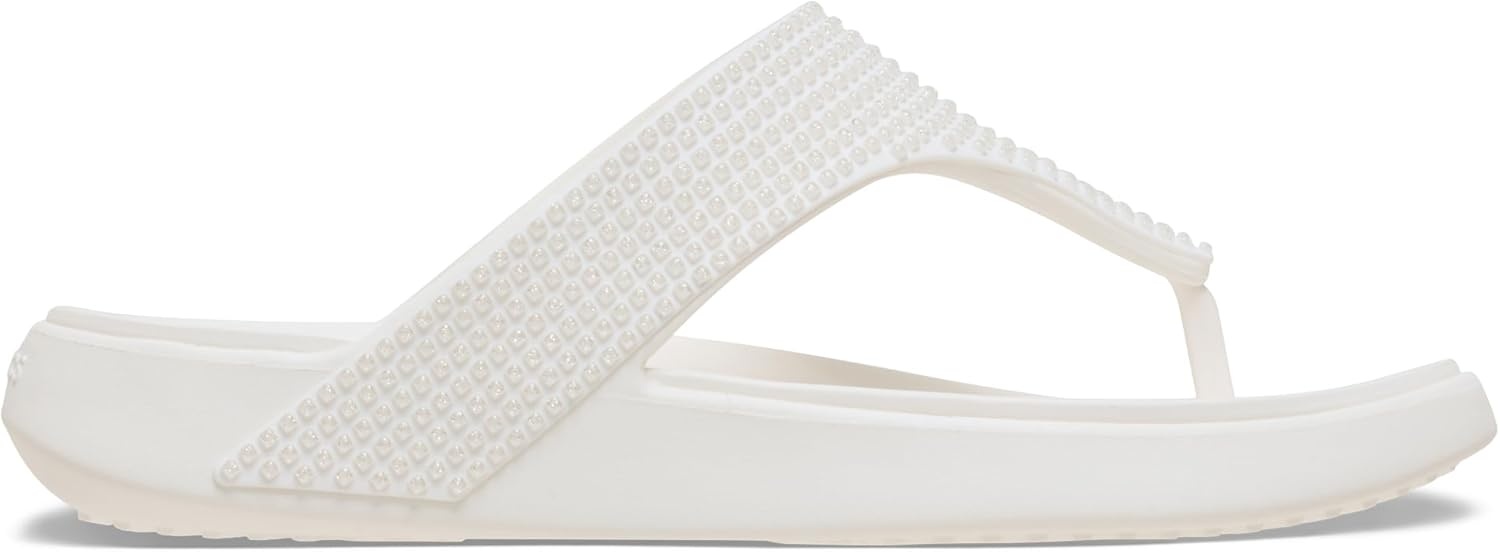 image:imageCrocs Womens Getaway Triangle Flip FlopsChalk Gems