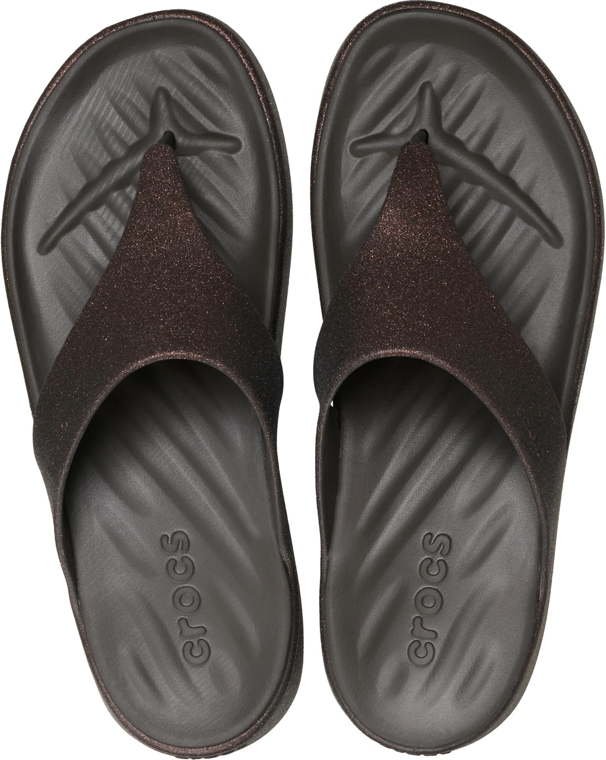 image:imageCrocs Womens Getaway Triangle Flip FlopsDark Cocoa