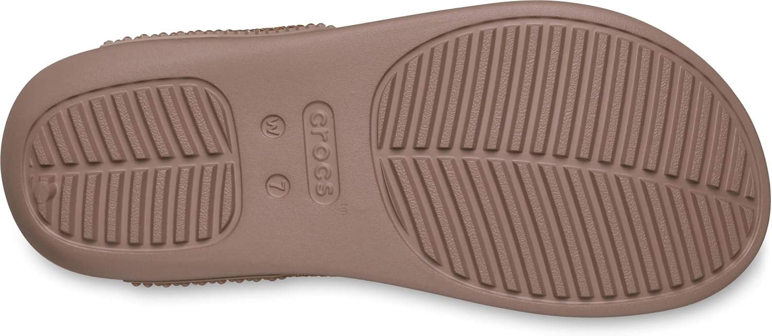 image:imageCrocs Womens Getaway Triangle Flip FlopsLatte Gems