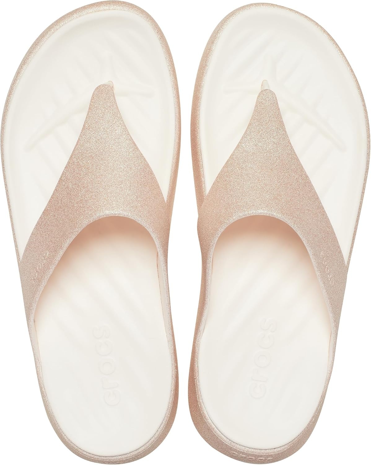 image:imageCrocs Womens Getaway Triangle Flip FlopsPeach Ice