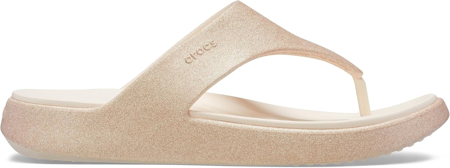 image:imageCrocs Womens Getaway Triangle Flip FlopsPeach Ice