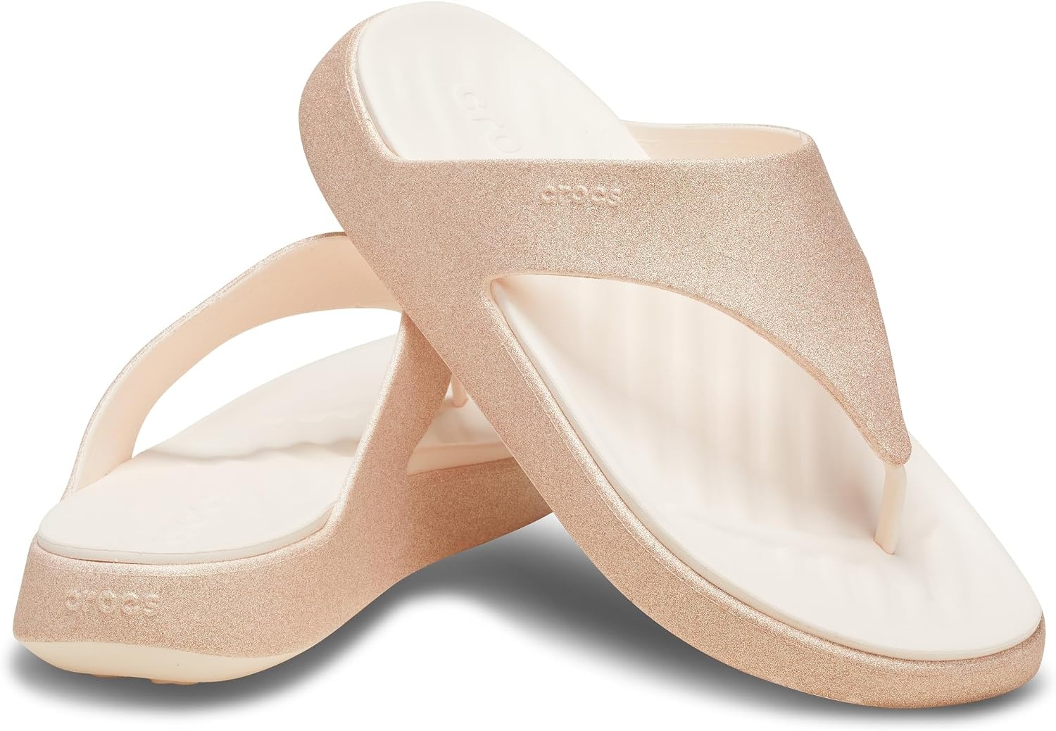 image:imageCrocs Womens Getaway Triangle Flip FlopsPeach Ice