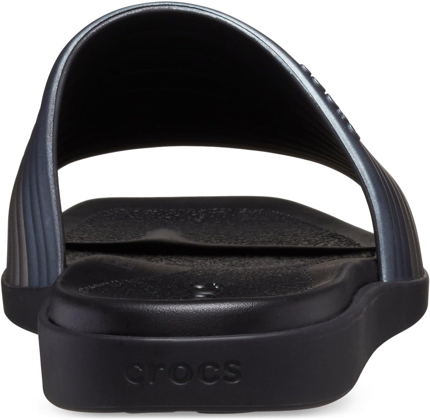 image:imageCrocs Womens Miami SlideMetallic Black