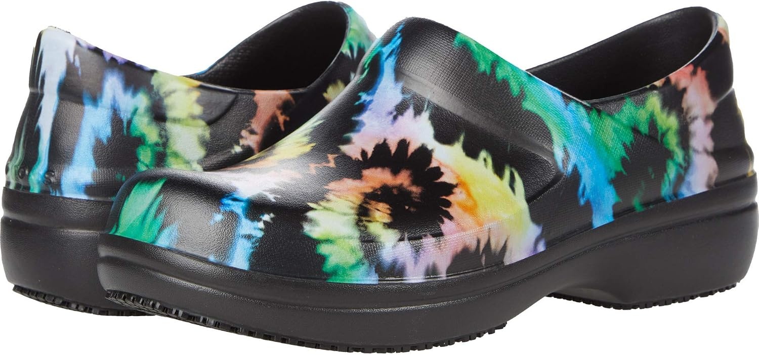 image:imageCrocs Womens Neria Pro II Work Clogs Enclosed Toe Slip Resistant All Day ComfortTie Dye