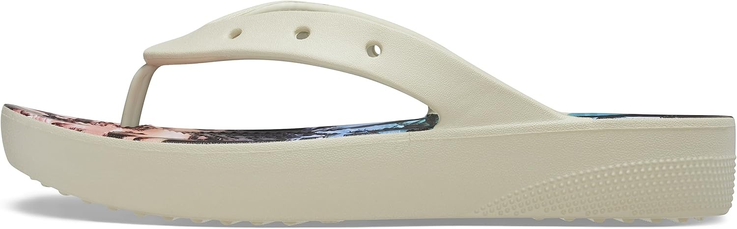 image:imageCrocs Womens Platform Flip Flop SandalBoneMulti