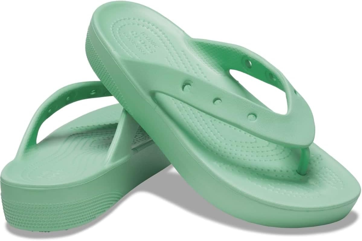 image:imageCrocs Womens Platform Flip Flop SandalJade Stone
