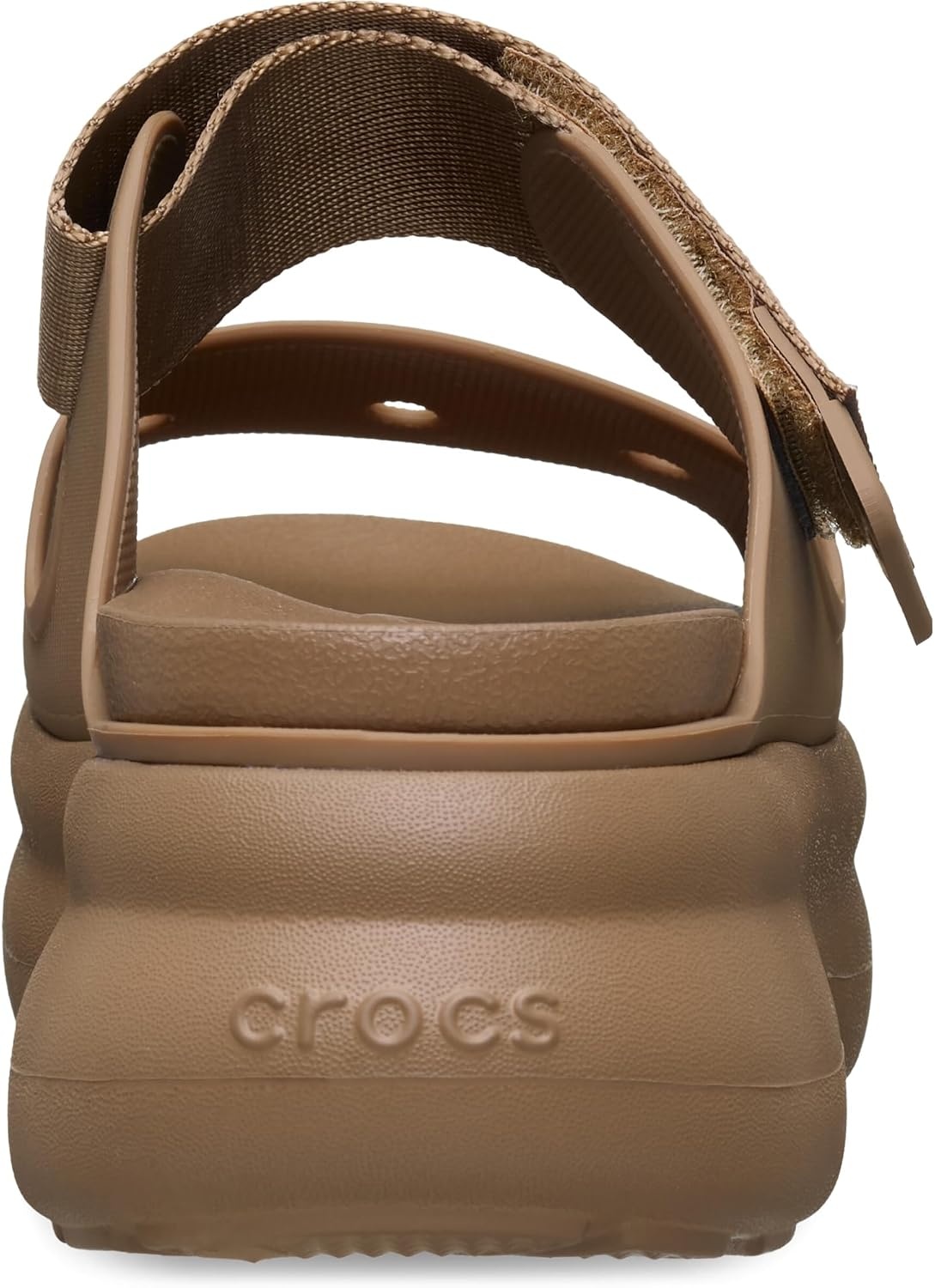 image:imageCrocs Womens Soho TwoStrap Sandals 24 Inch Platform LiteRide SinkIn Footbed Adjustable Upper StrapSepia