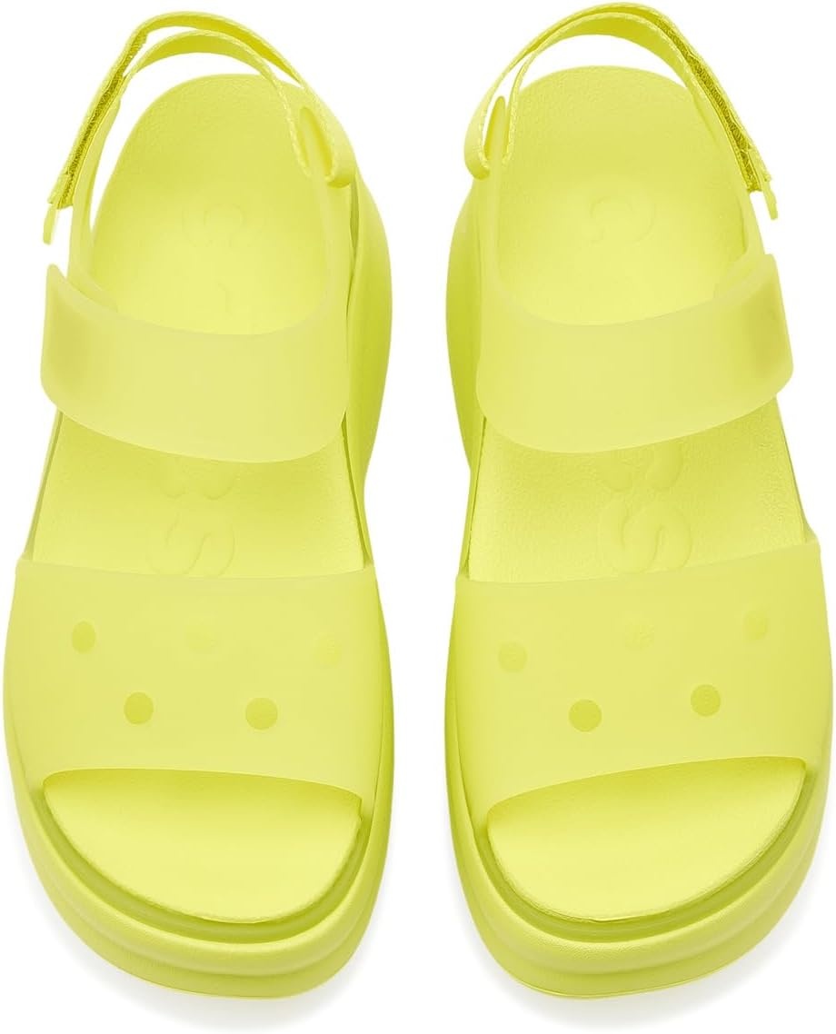 image:imageCrocs Womens Soho Y Strap SandalsFrosted Citrus