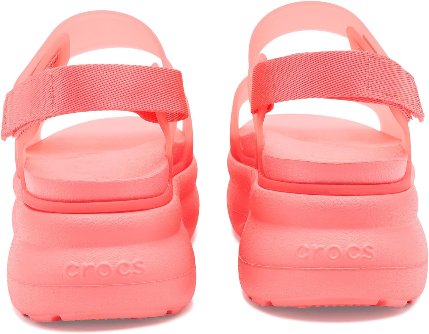 image:imageCrocs Womens Soho Y Strap SandalsFrosted Guava