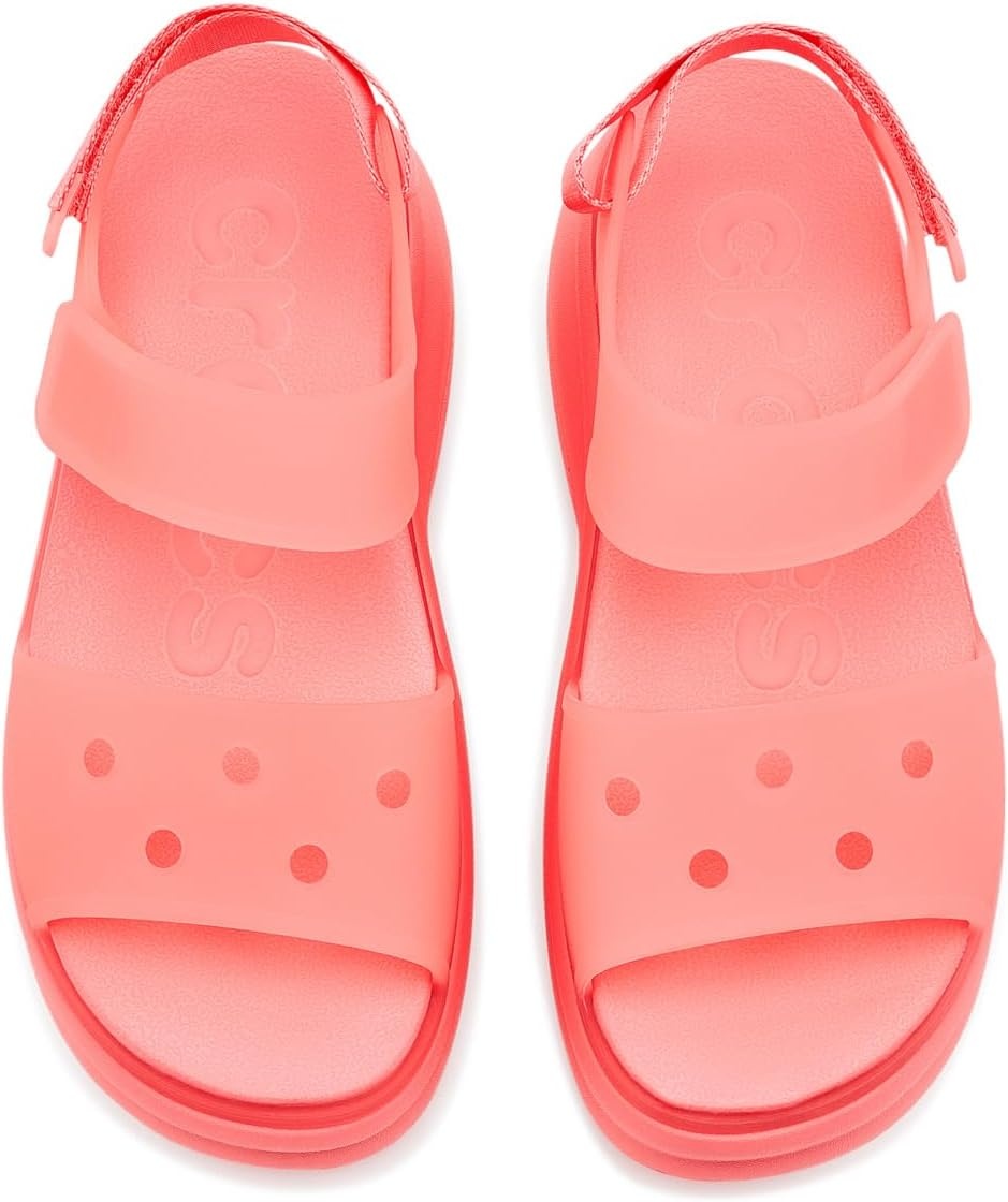 image:imageCrocs Womens Soho Y Strap SandalsFrosted Guava