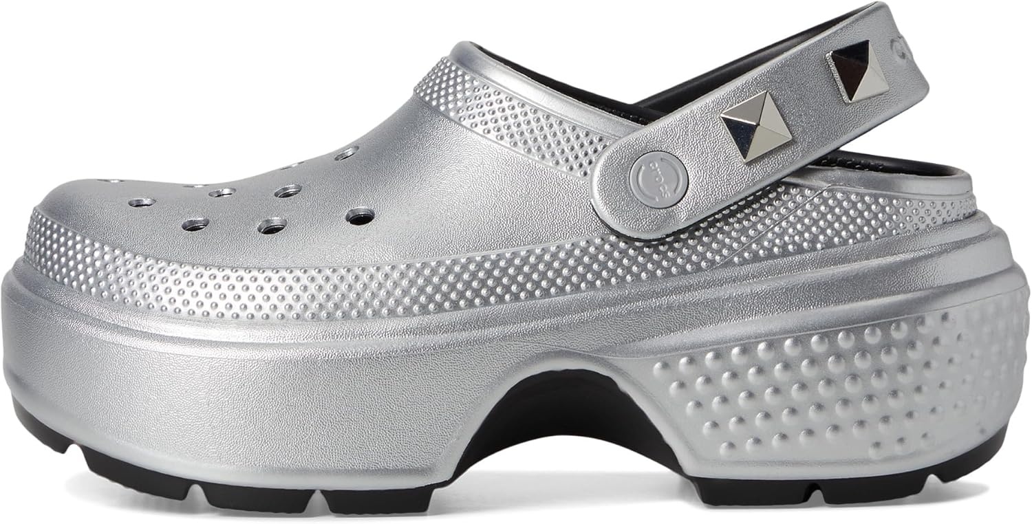 image:imageCrocs Womens Stomp Clog Slipon ShoesSilver