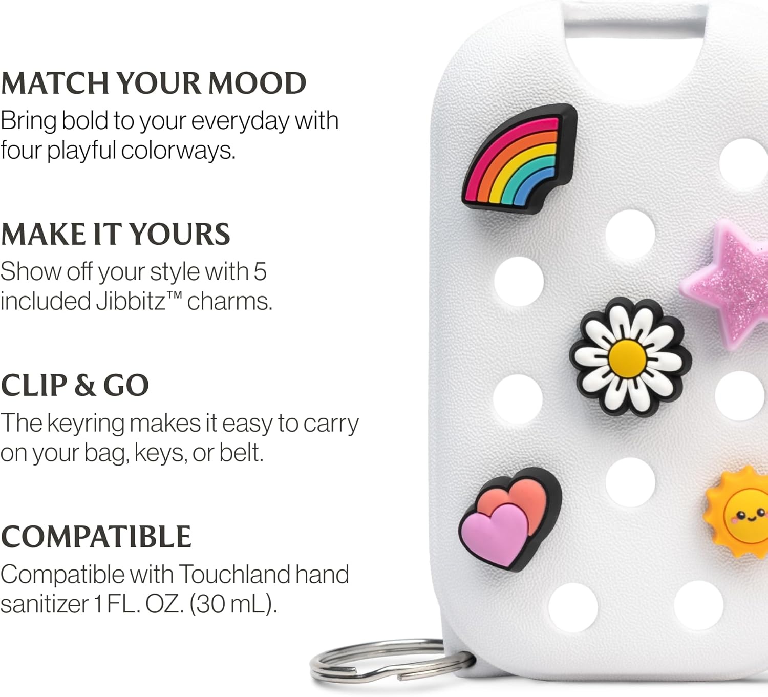image:imageTouchland x Crocs Hand Mist Case with 5 Jibbitz Charms Pixie LavenderCosmic White