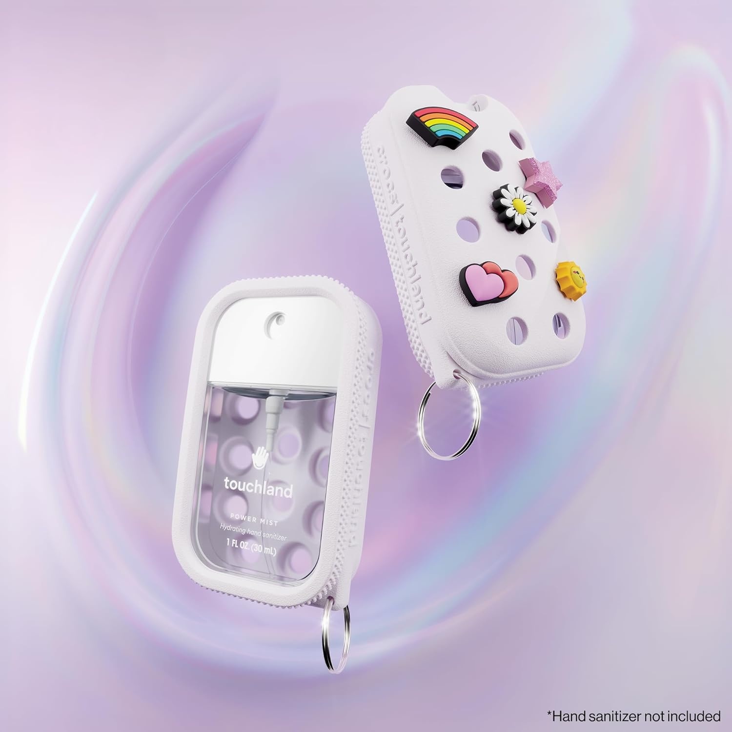image:imageTouchland x Crocs Hand Mist Case with 5 Jibbitz Charms Pixie LavenderCosmic White