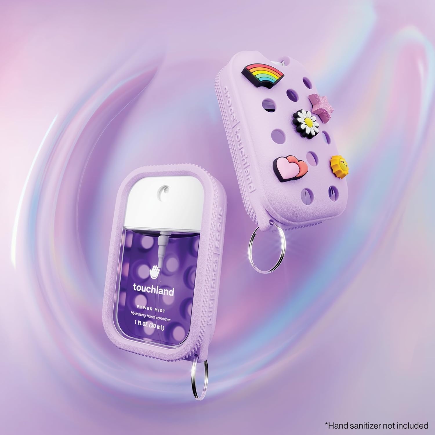 image:imageTouchland x Crocs Hand Mist Case with 5 Jibbitz Charms Pixie LavenderPixie Lavender
