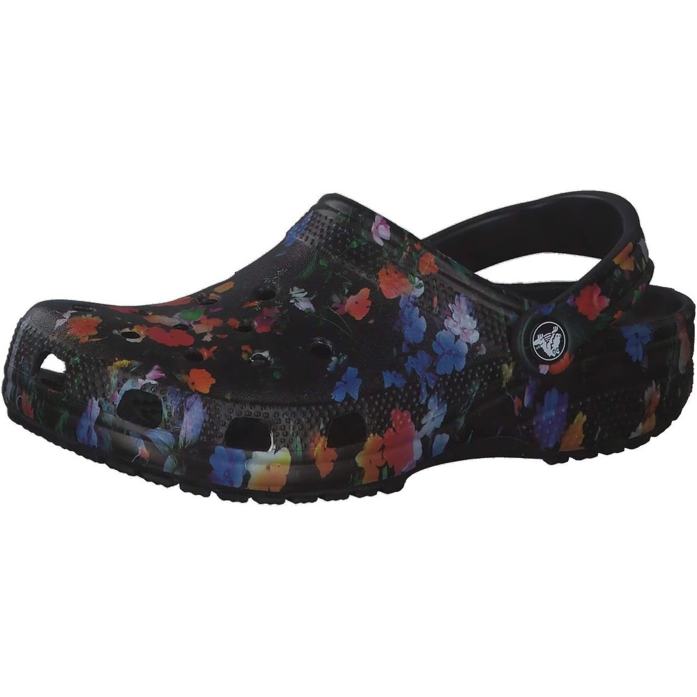 image:imageCrocs Athens Thong SandalFloral PrintBlack