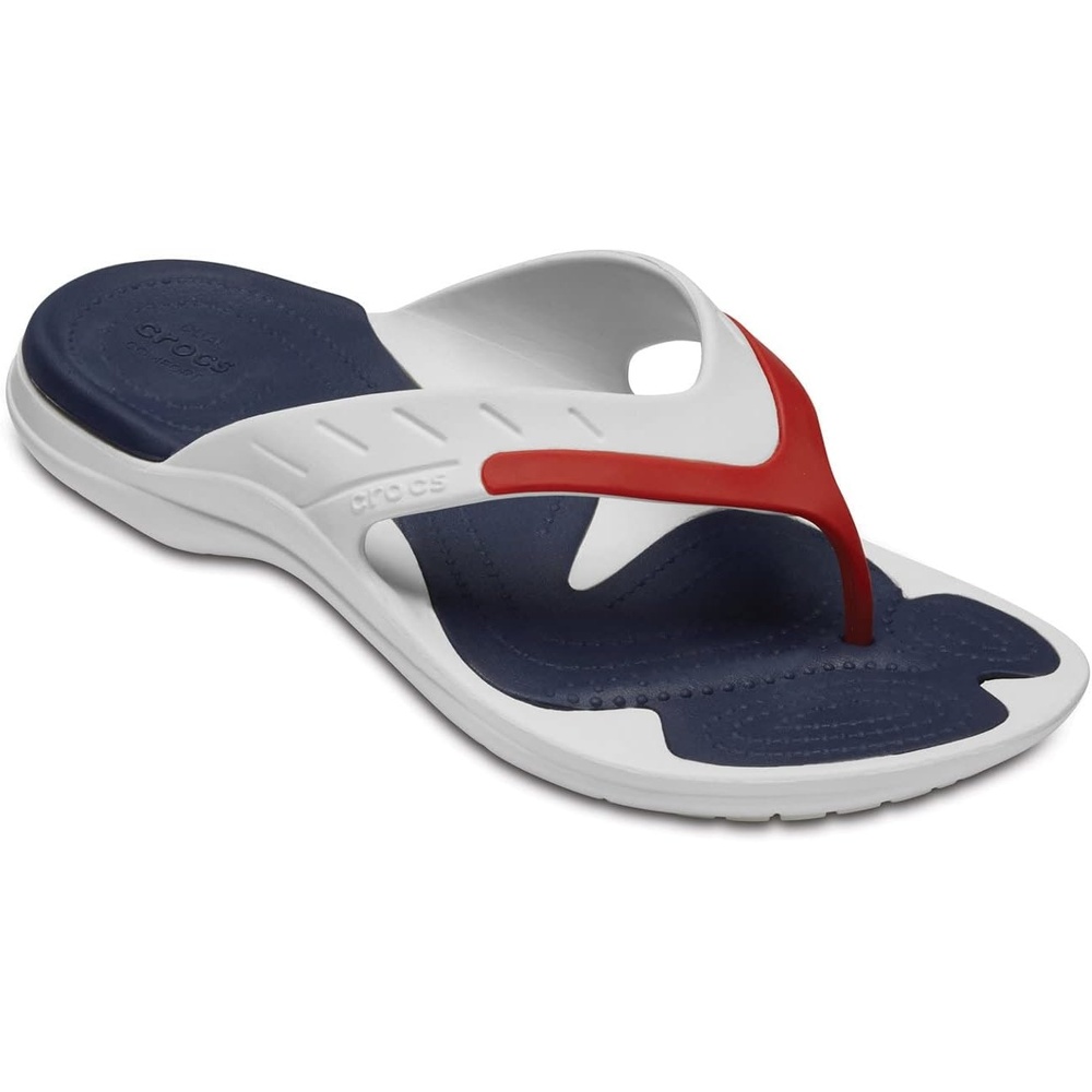 image:imageCrocs Athens Thong SandalWhite Red Navy
