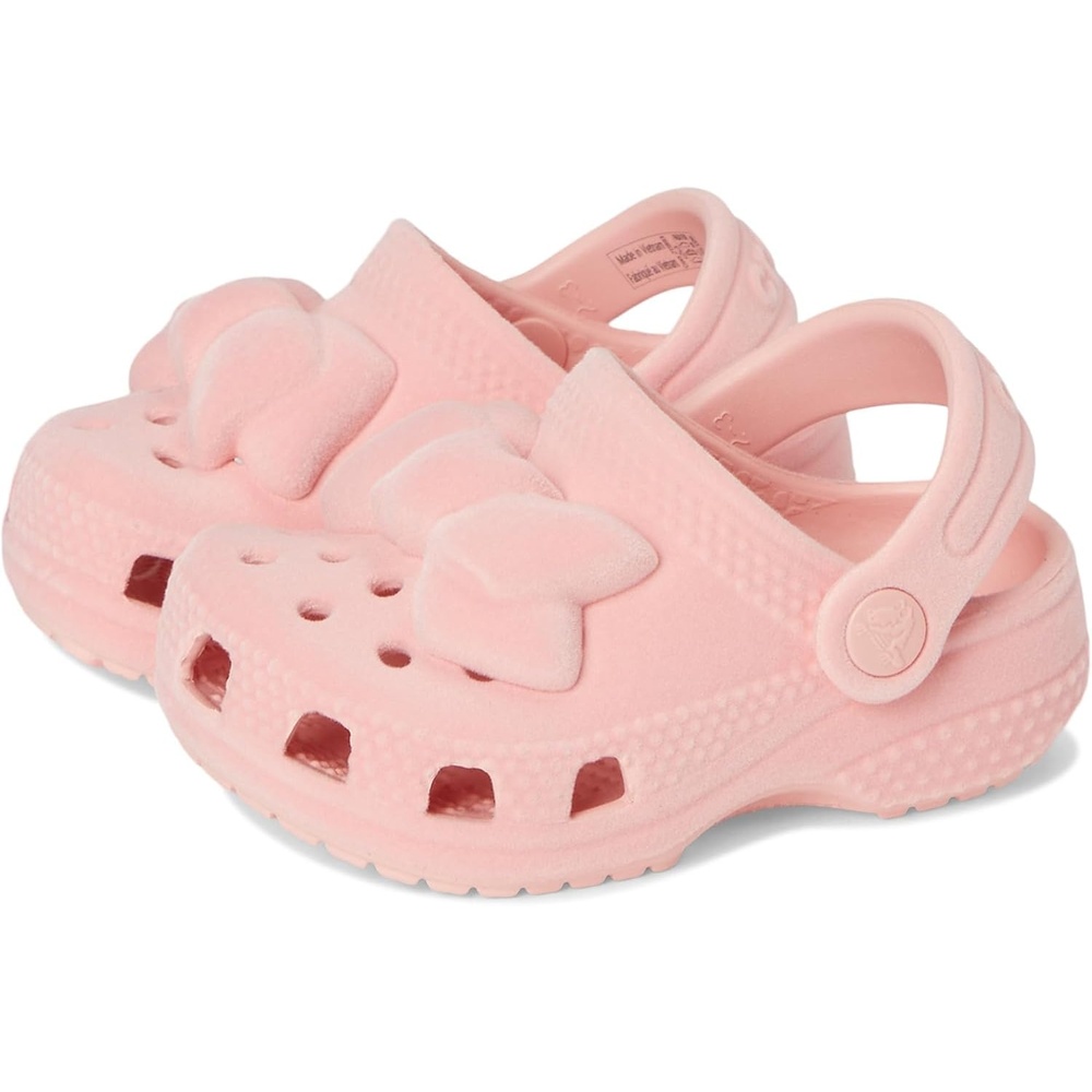 image:imageCrocs Baby Girls Classic Littles ClogsPowder Pink Velvet