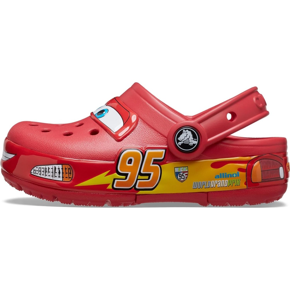 image:imageCrocs Boys Crocband Cars Lightning McQueen Light Up ClogsRed