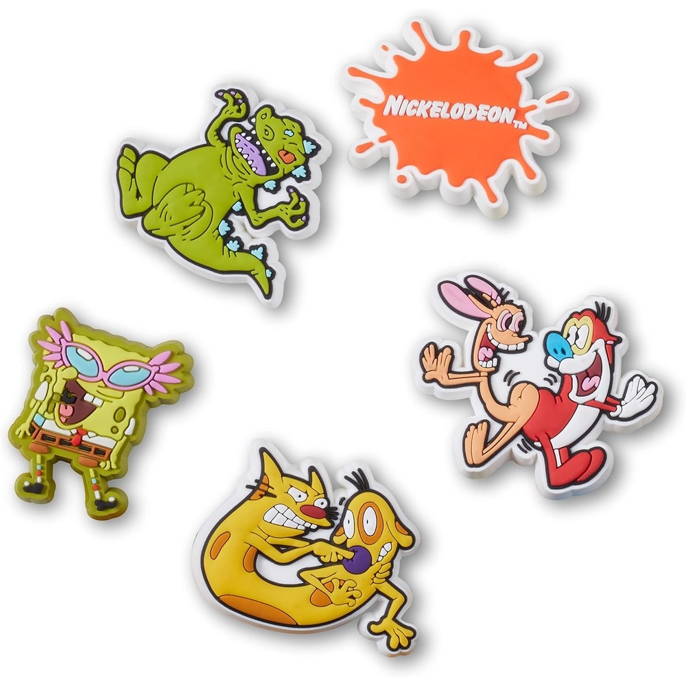 image:imageCrocs Jibbitz 5Pack Trendy Shoe Charms Jibbitz for CrocsNickelodeon Throwback