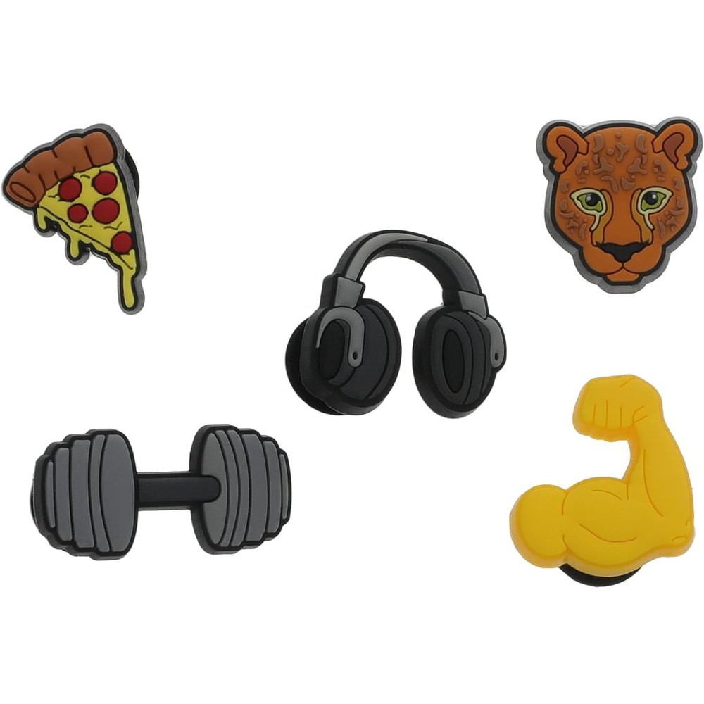 image:imageCrocs Jibbitz Charms Sports 5Packs  Jibbitz for Crocs Get Swole Small