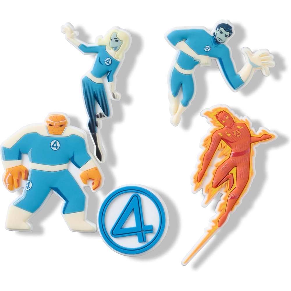 image:imageCrocs Jibbitz DCMarvel Super Hero Shoe Charm PacksFantastic 4