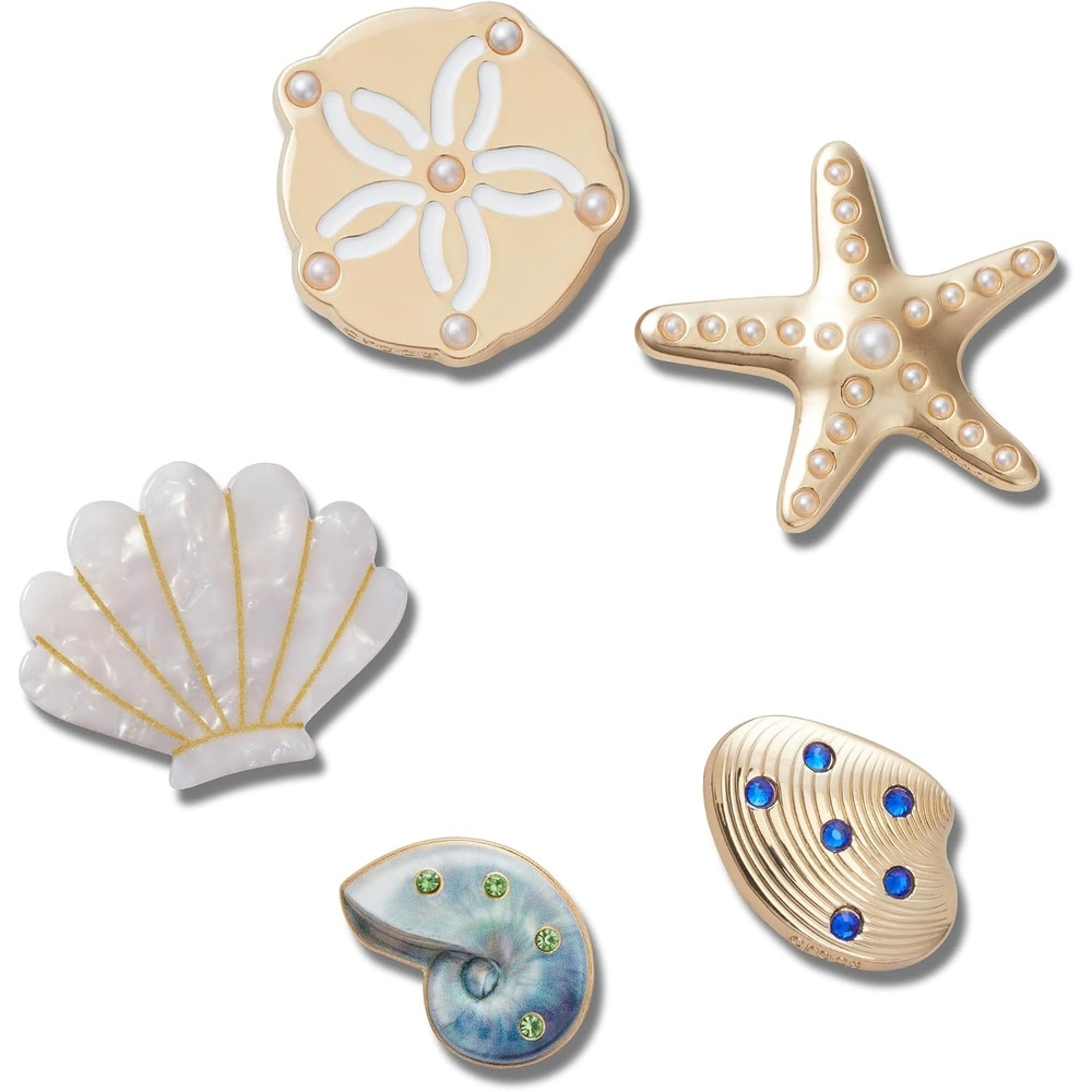 image:imageCrocs Jibbitz Girls Favorites Shoe Charm PacksGold Seashells