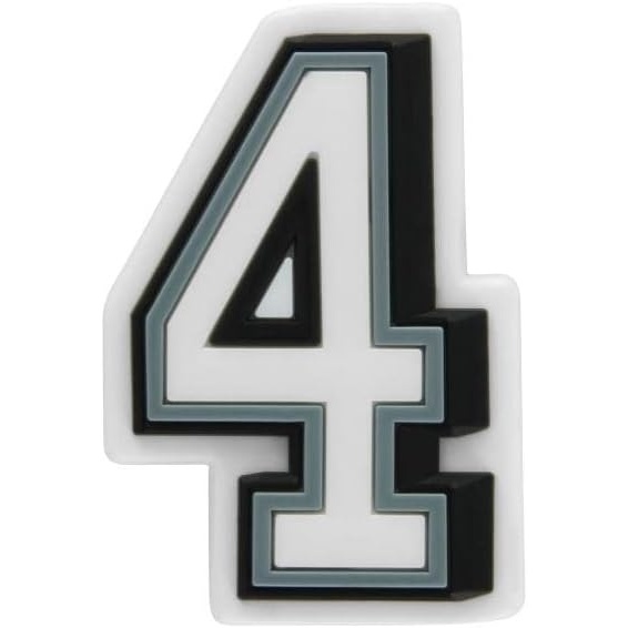 image:imageCrocs Jibbitz Number amp Symbols Shoe CharmsNumber 4