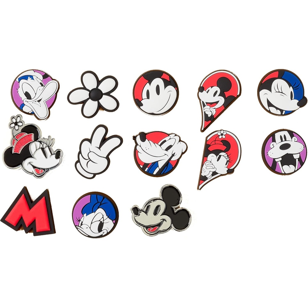 image:imageCrocs Jibbitz Shoe Charms Disney Mickey and Minnie Mouse Collection Multi Packs Mickey Mouse amp Friends 13 Pack