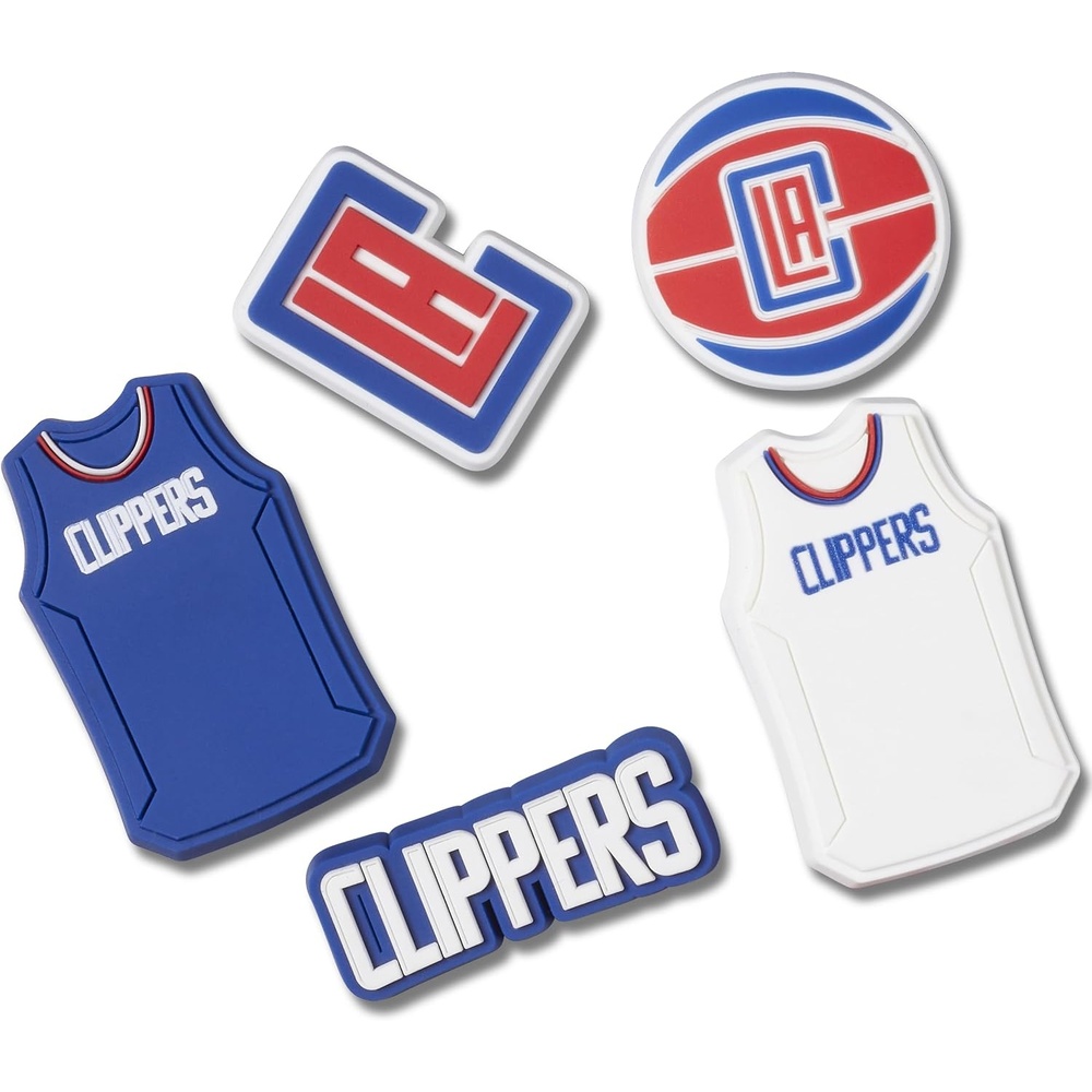 image:imageCrocs Jibbitz Shoe Charms NBA Basketball Teams Sports Collection Multi PacksLos Angeles Clippers