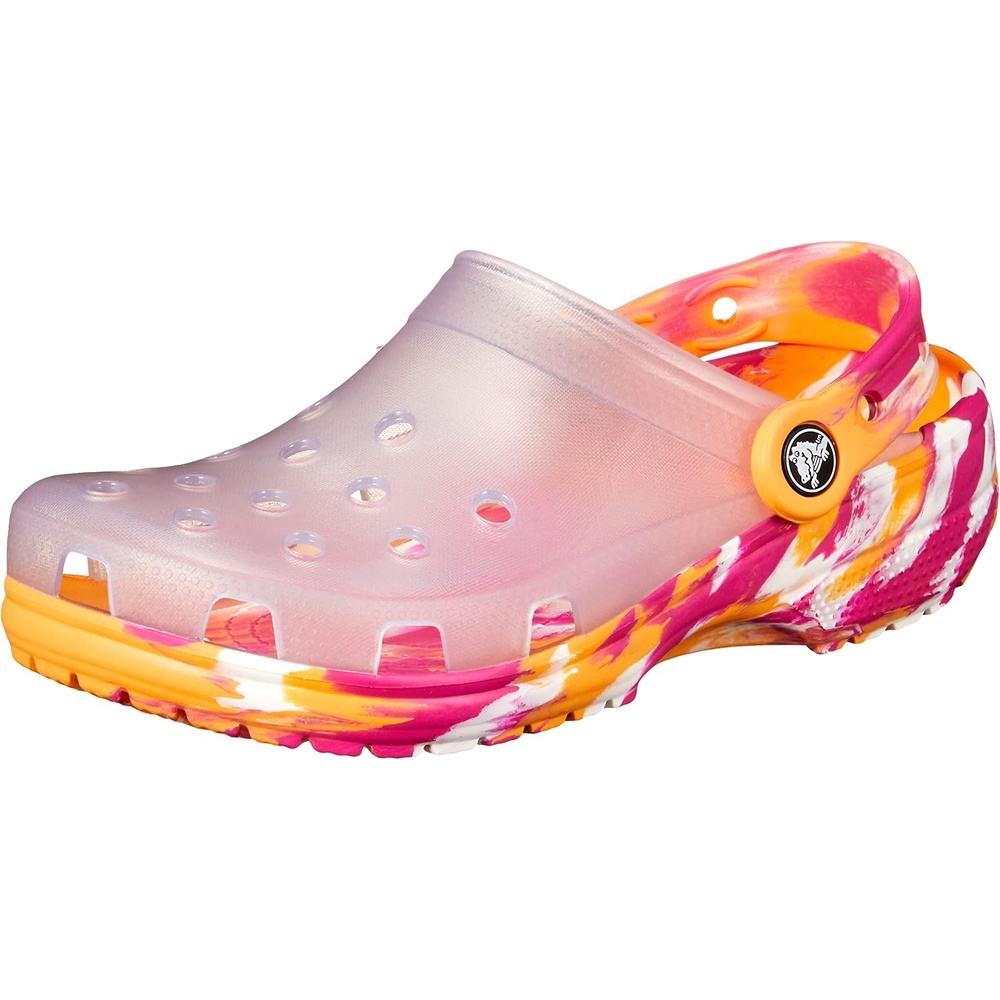 image:imageCrocs Kids Classic ClogsWhiteMulti Marbled