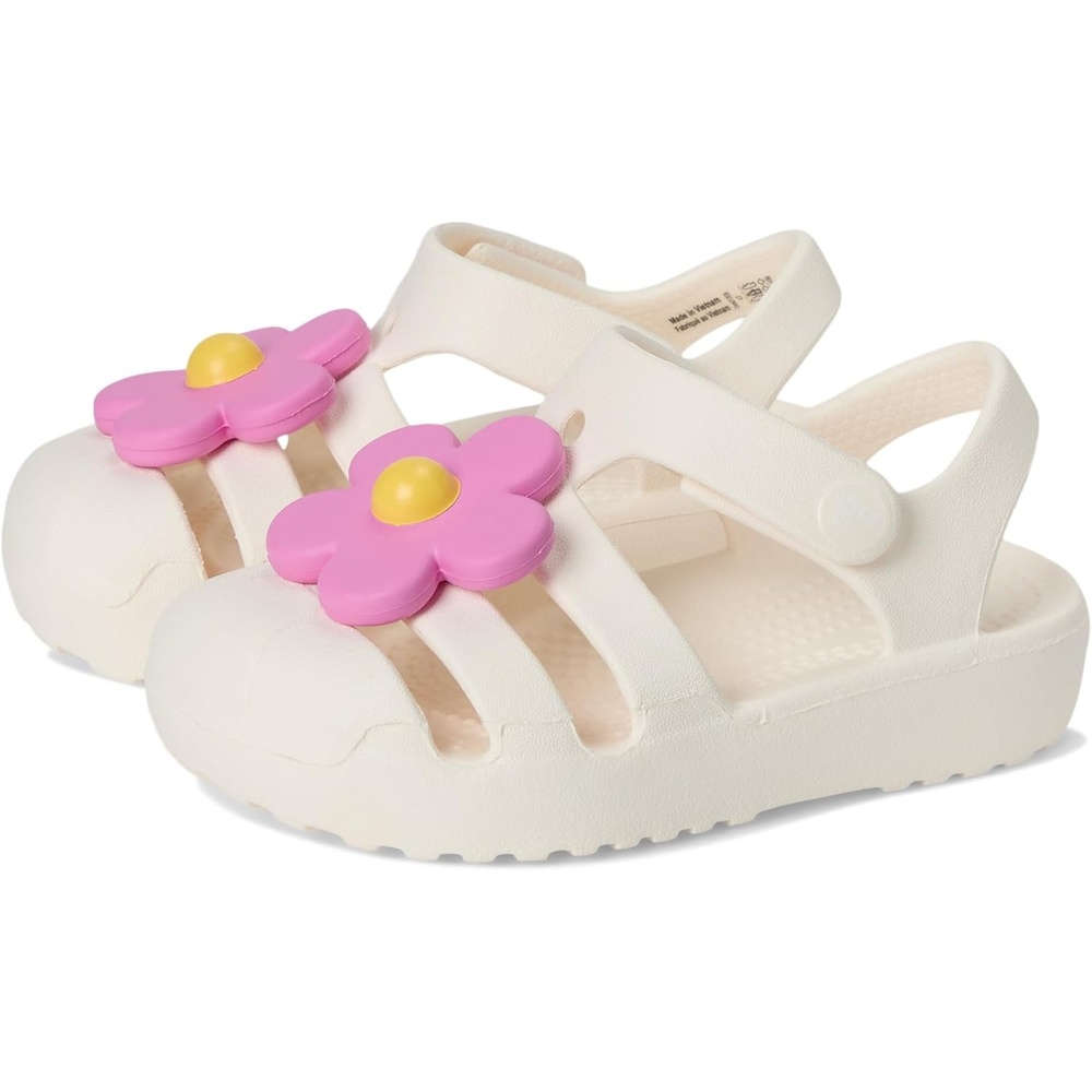 image:imageCrocs Kids Classic Fisherman SandalsChalkFlower