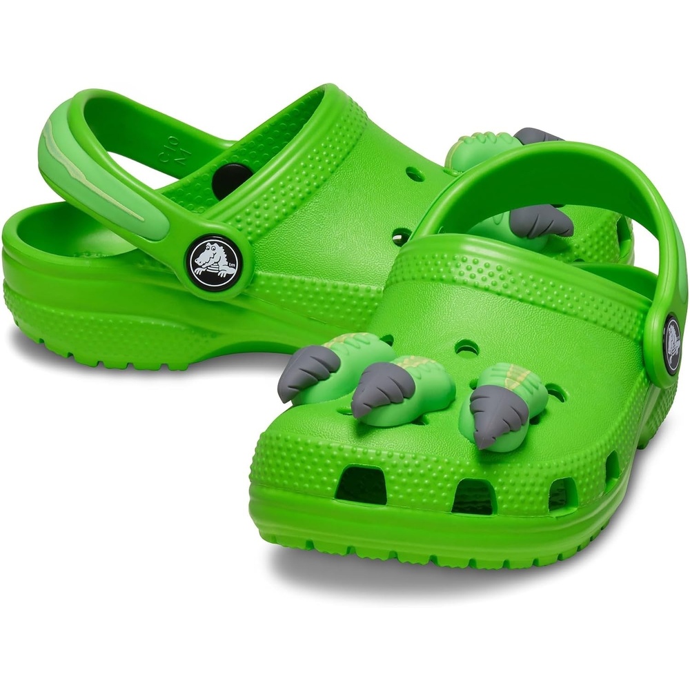 image:imageCrocs Kids Classic I am Clogs Little KidBig KidGreen SlimeDinosaur