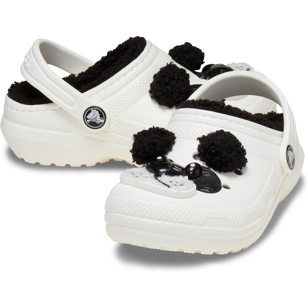 image:imageCrocs Kids Classic Lined I Am ClogsChalkBlack