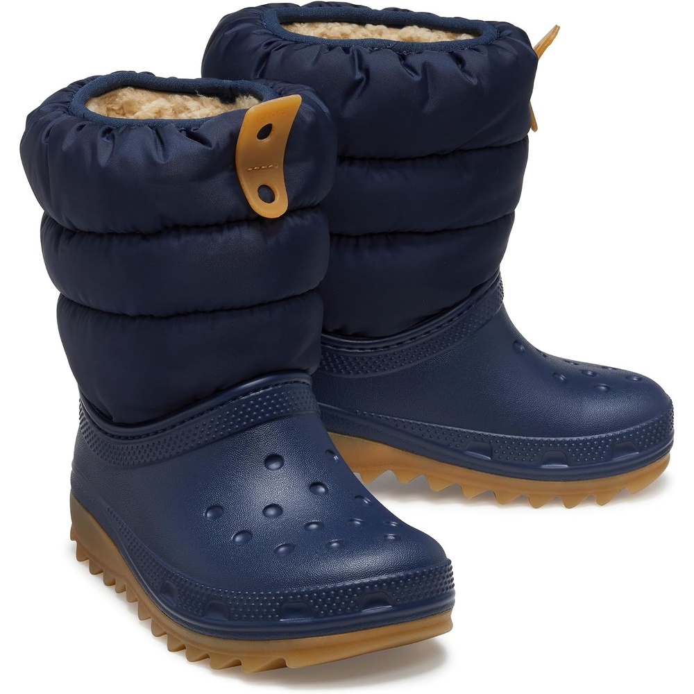 image:imageCrocs Kids Classic Lined Neo Puff BootNavyGum