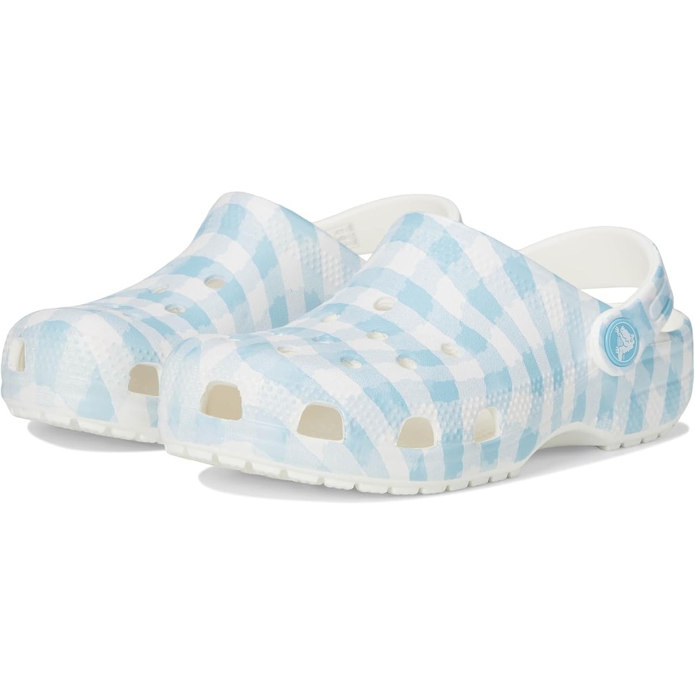 image:imageCrocs Kids Classic Seasonal Graphic ClogsWhiteBlue