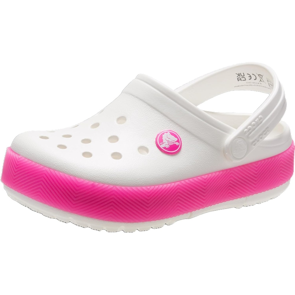 image:imageCrocs Kids Crocband Chevron ClogWhitePink Crush