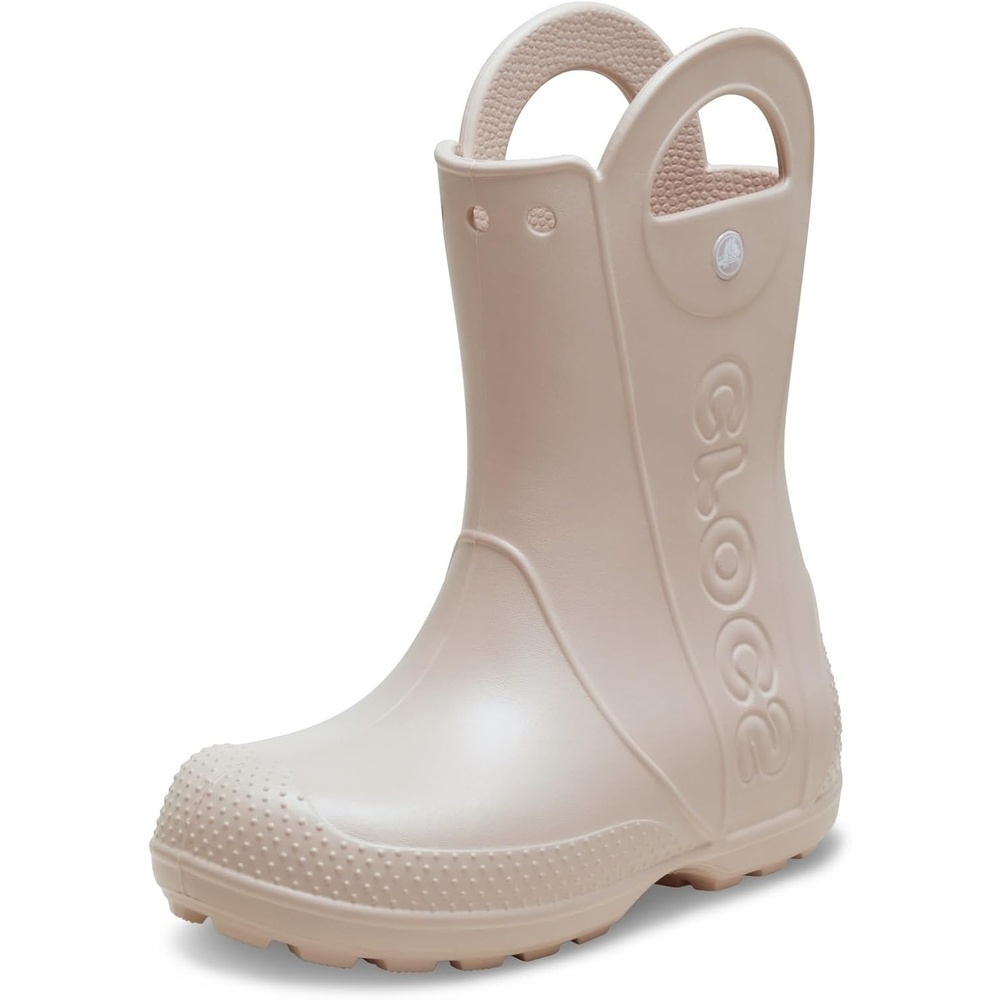 image:imageCrocs Kids Handle It Rain Boots Waterproof Slip On Shoes Kids Rain BootsQuartz Pink